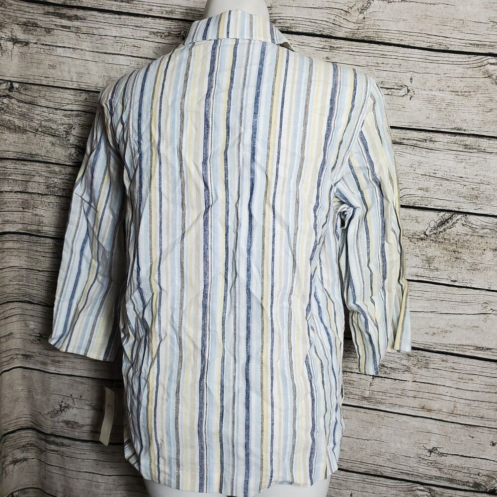 Erika Striped Button Down Shirt Size XL NWT - Picture 3 of 9